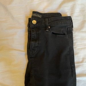 Abercrombie Black Ripped skinny jeans